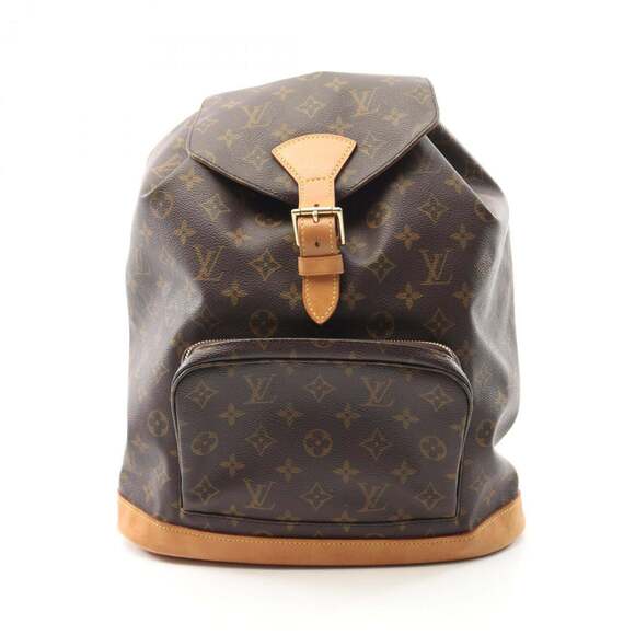 LOUIS VUITTON Brown Monogram Leather Backpack main image 3